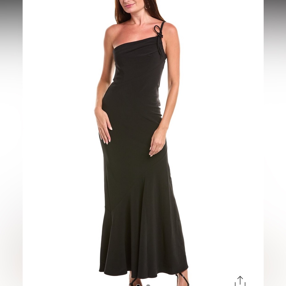 Halston Black Sybil Gown